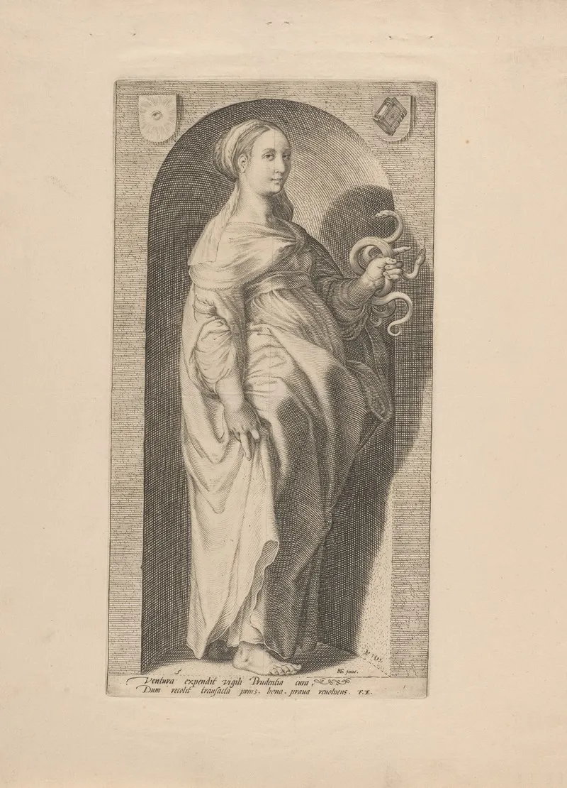 Prudence 5 by Hendrick Goltzius - Canvas Print