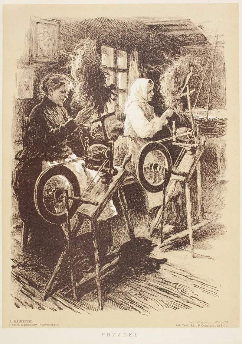 Przadki by Antoni Kamieński - Canvas Print