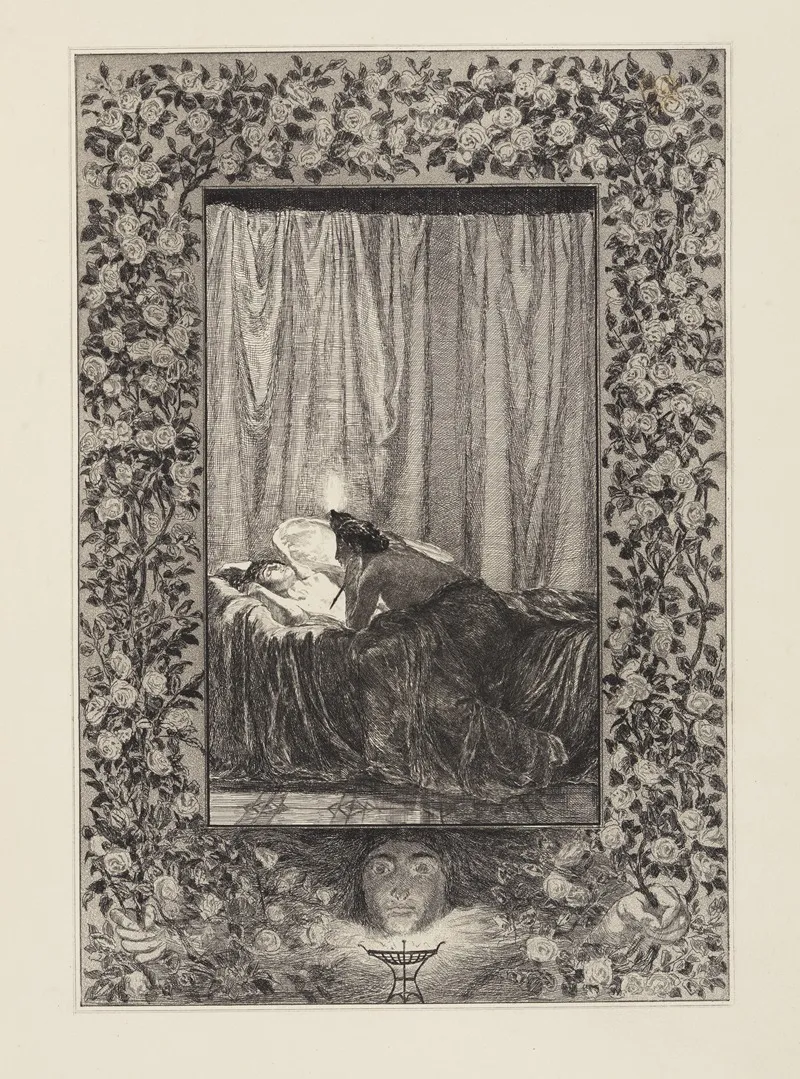 Psyche Mit Der Lampe Amor Und Psyche Opus V Blatt 19