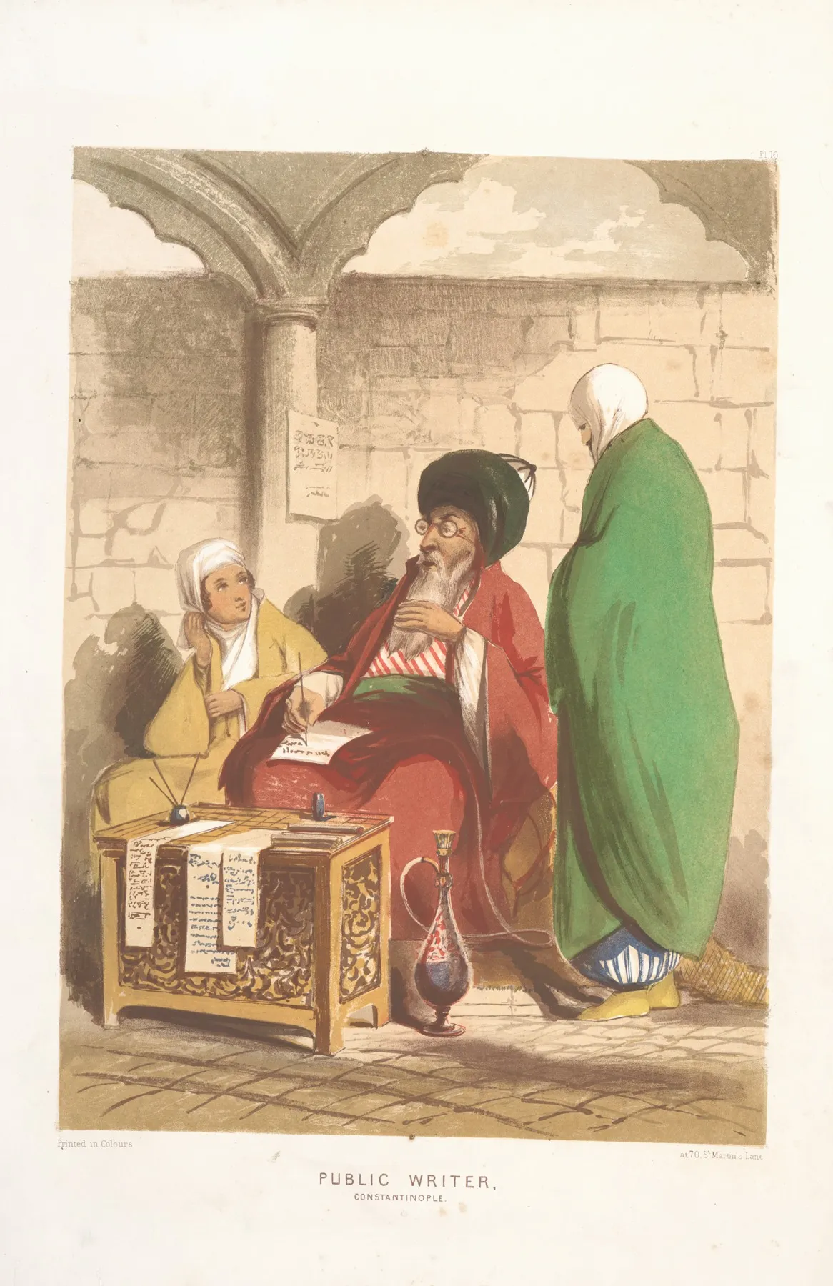 Public Writer by Forbes MacBean - Canvas Print