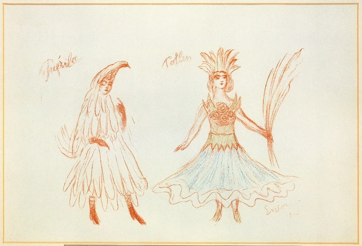 Puerilla Pollen by James Ensor - Canvas Print