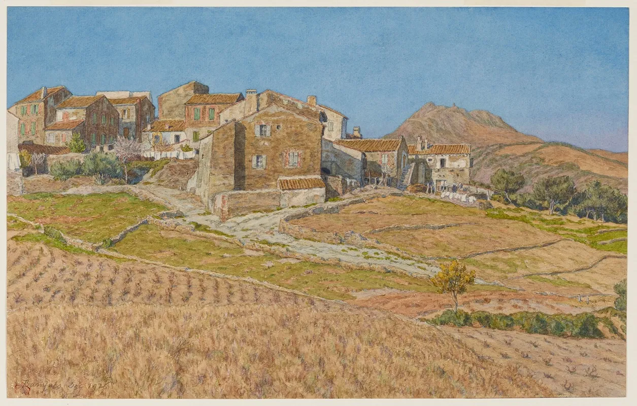 Puig Del Mas Banyuls by Henri Rivière - Canvas Print
