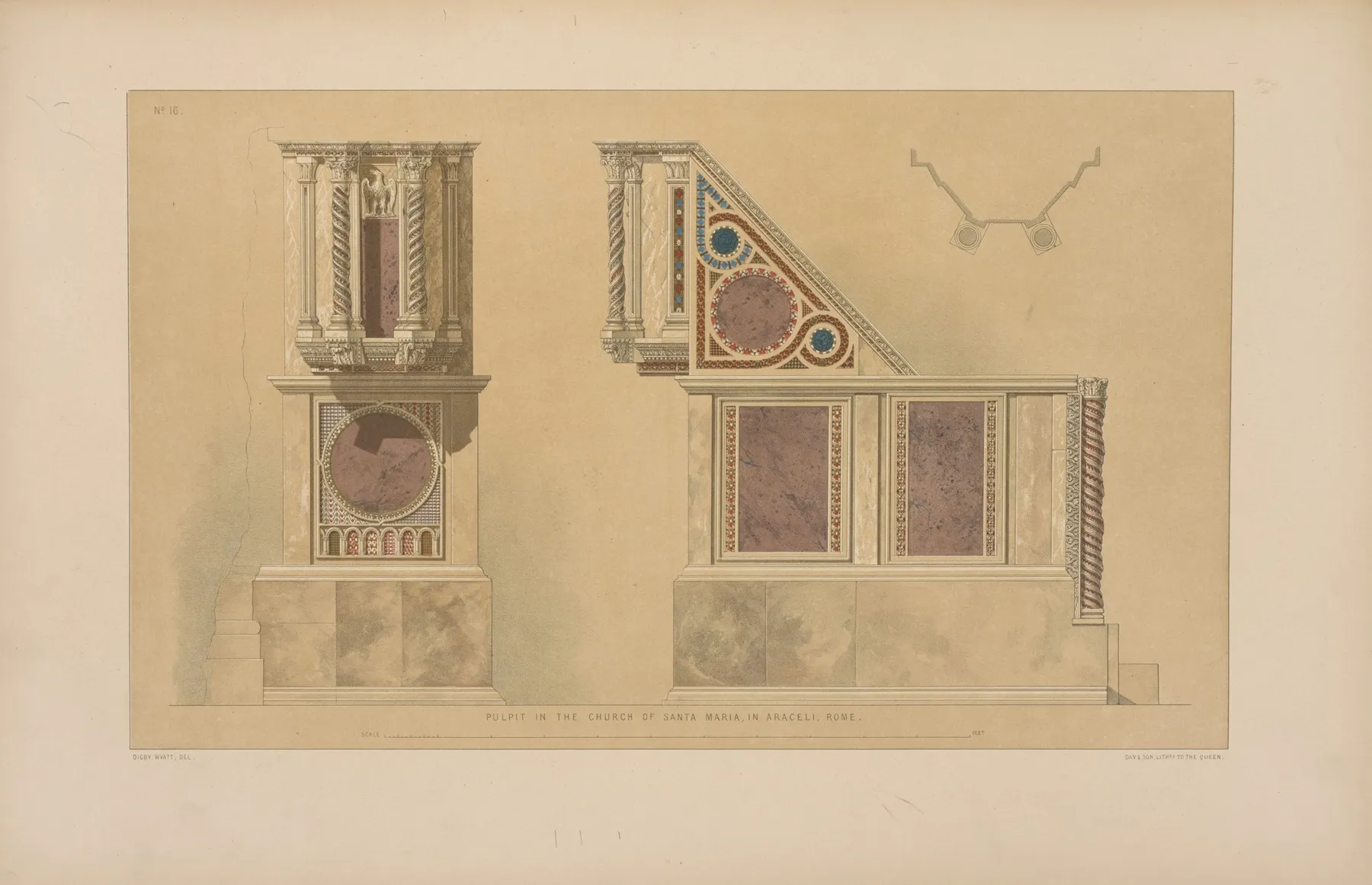 Pulpit In The Church Of Santa Maria In Aracelli Rome