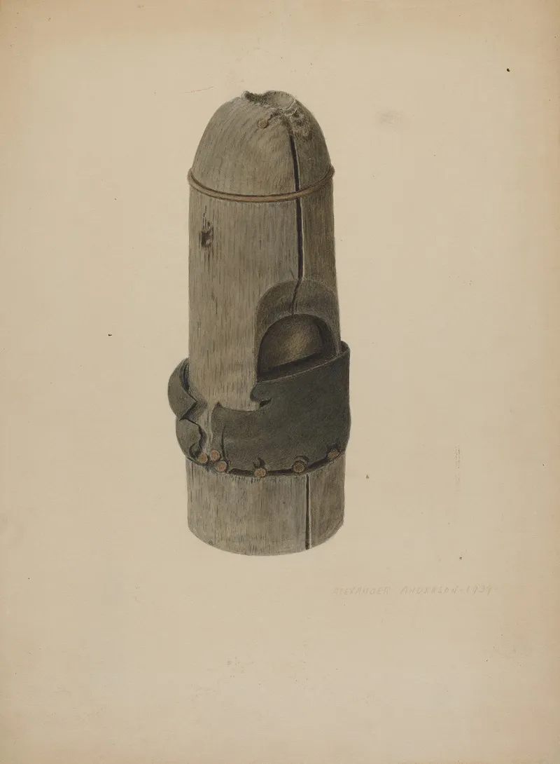 Pump Valve And Sucker by Alexander Anderson - Canvas Print