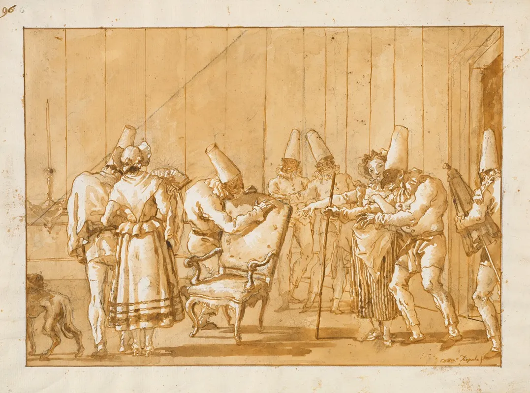 Punchinello Is Helped To A Chair