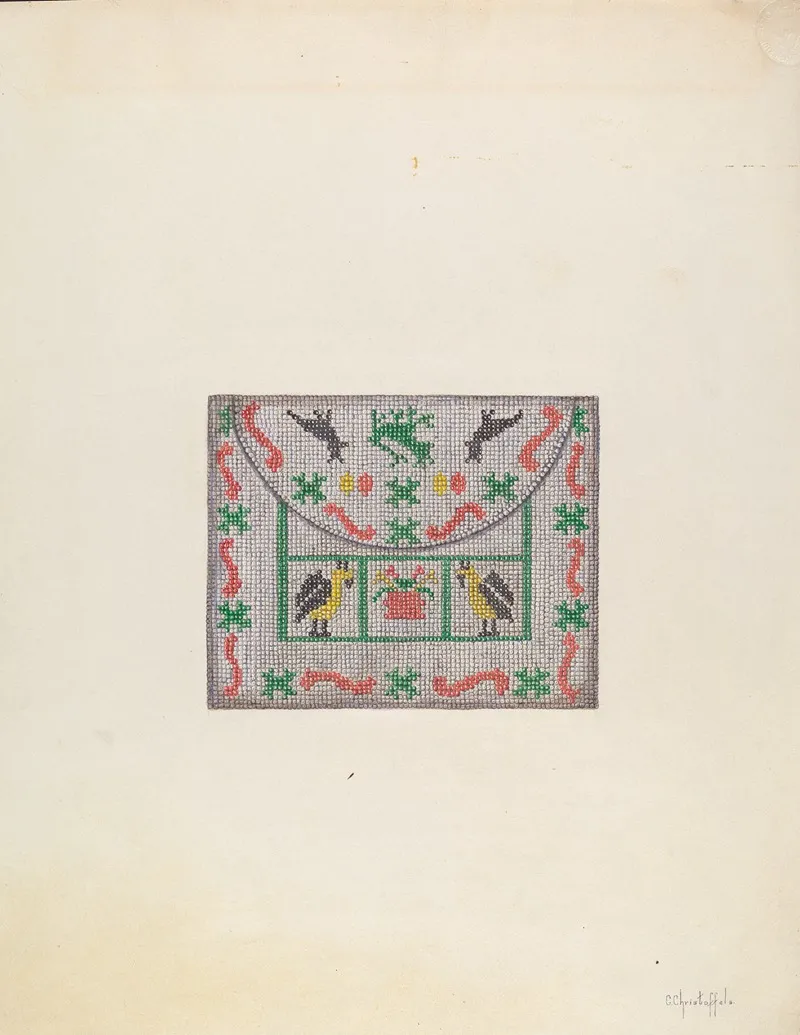 Purse 4 by Cornelius Christoffels - Canvas Print