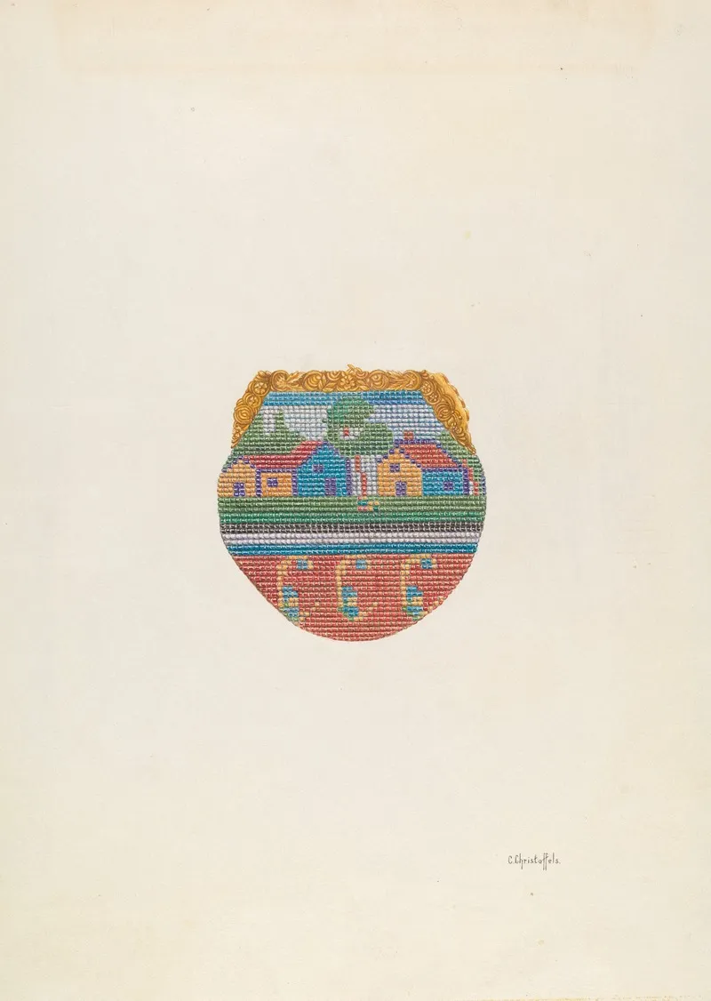 Purse 5 by Cornelius Christoffels - Canvas Print