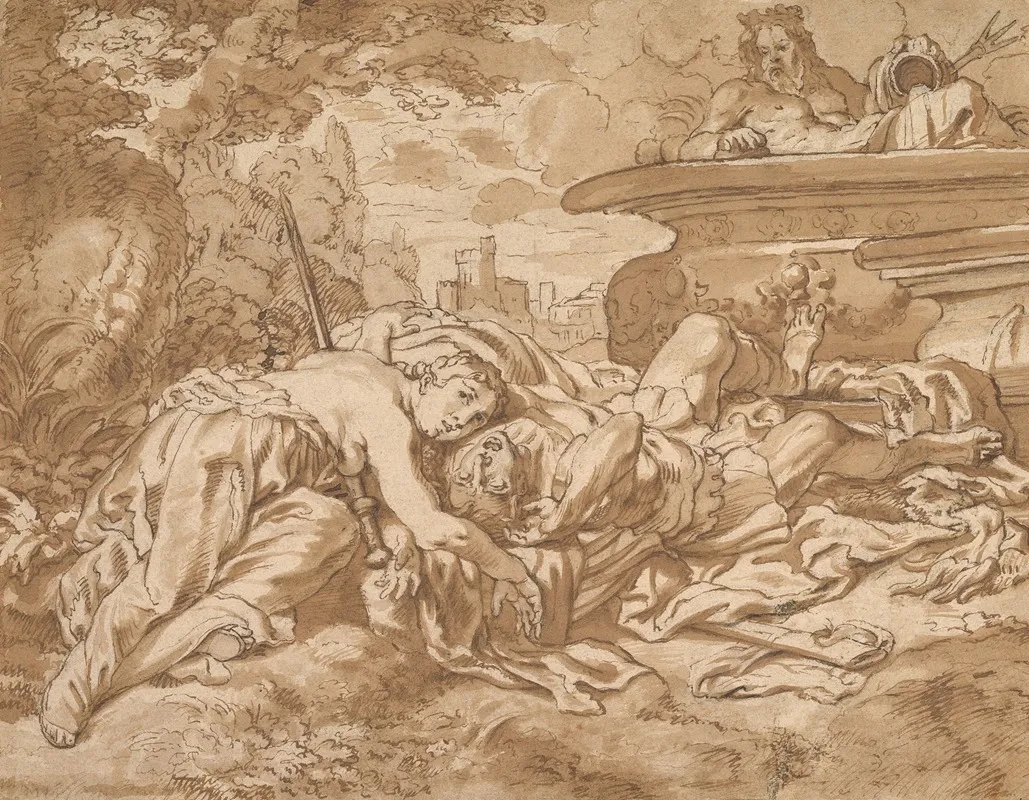 Pyramus And Thisbe 5 by Cornelis Schut - Canvas Print