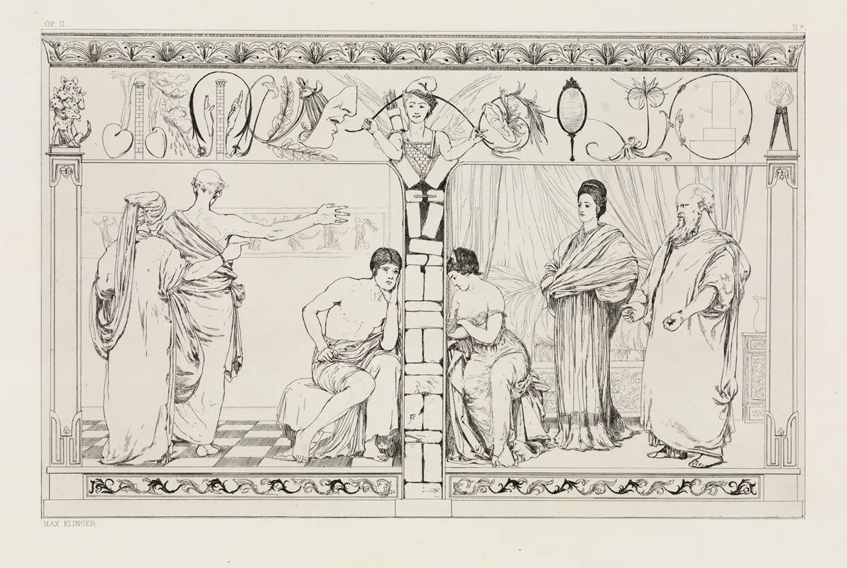 Pyramus Und Thisbe I Verworfene Platte Rettung Ovidischer Opfer Opus Ii Blatt 2 2a