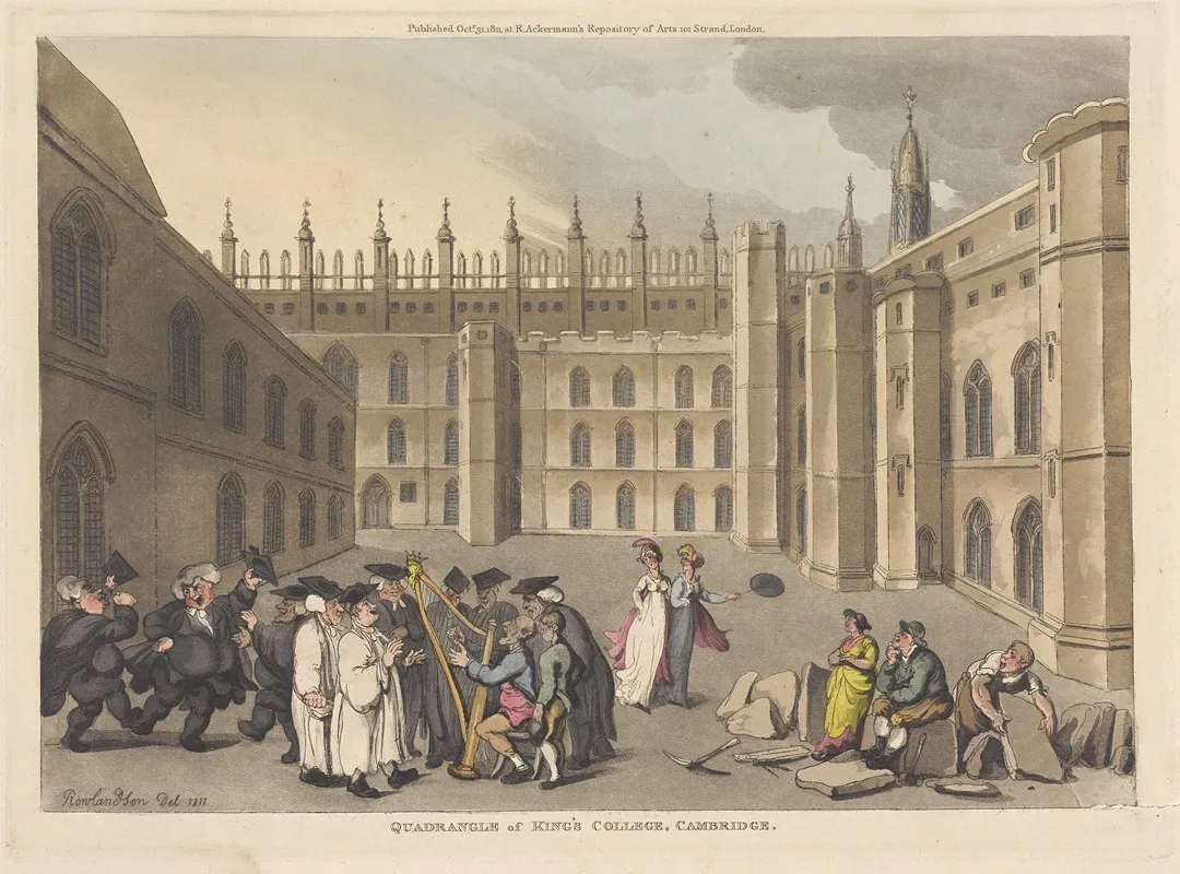 Quadrangle Of Kings College Cambridge