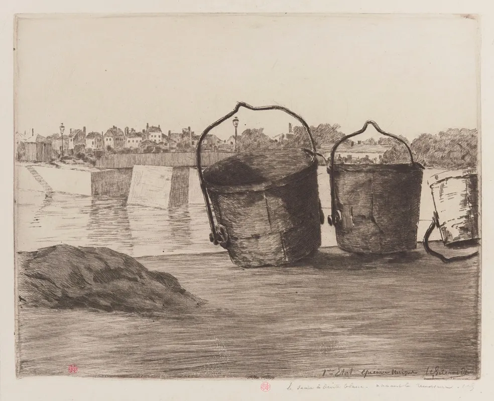 Quai Au Charbon Honfleur by Henri-Charles Guérard - Canvas Print