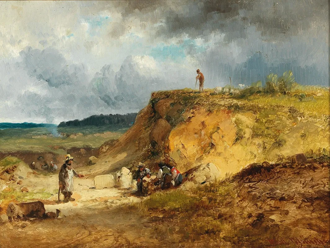 Quarry Near Polling by Anton Doll - Canvas Print