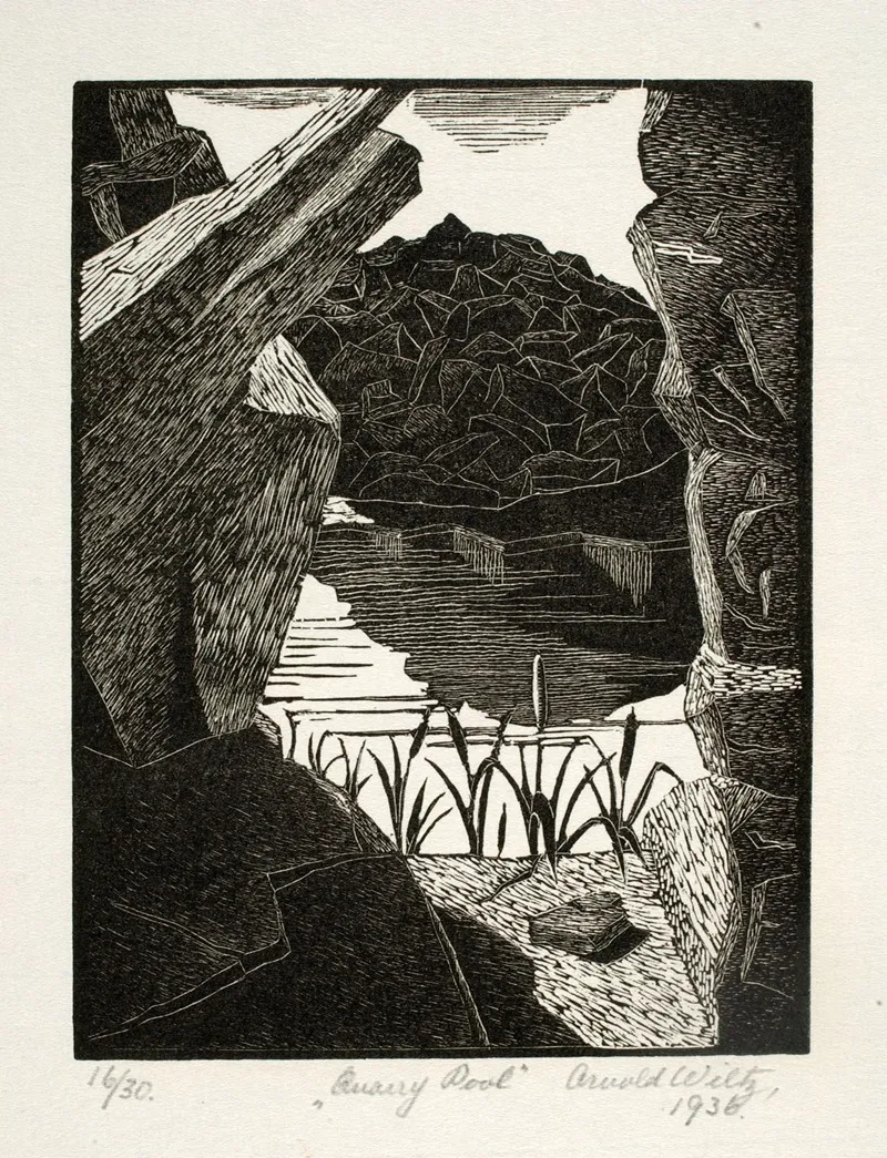 Quarry Pool by Arnold Wiltz - Canvas Print