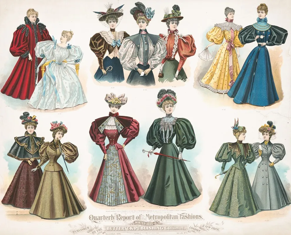 Quarterly Report Of Metropolitan Fashions Winter 1895 6