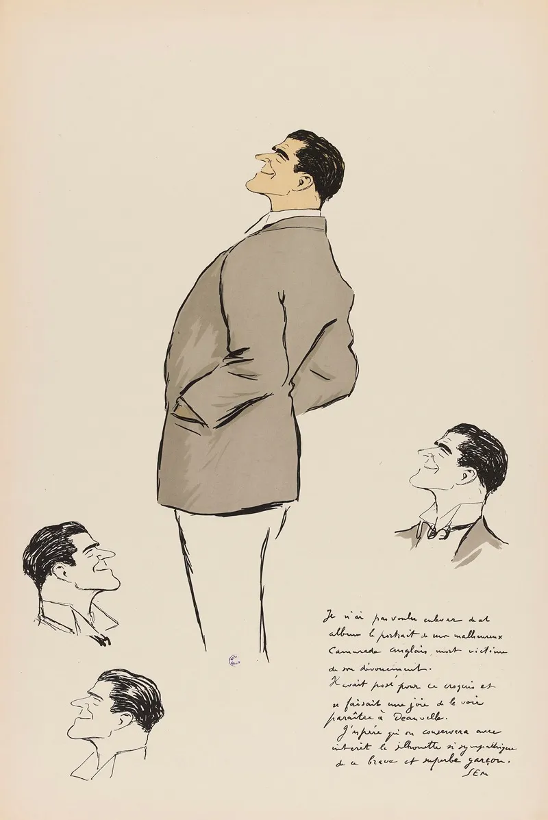 Quatre Etudes Dun Personnage Masculin Anglais