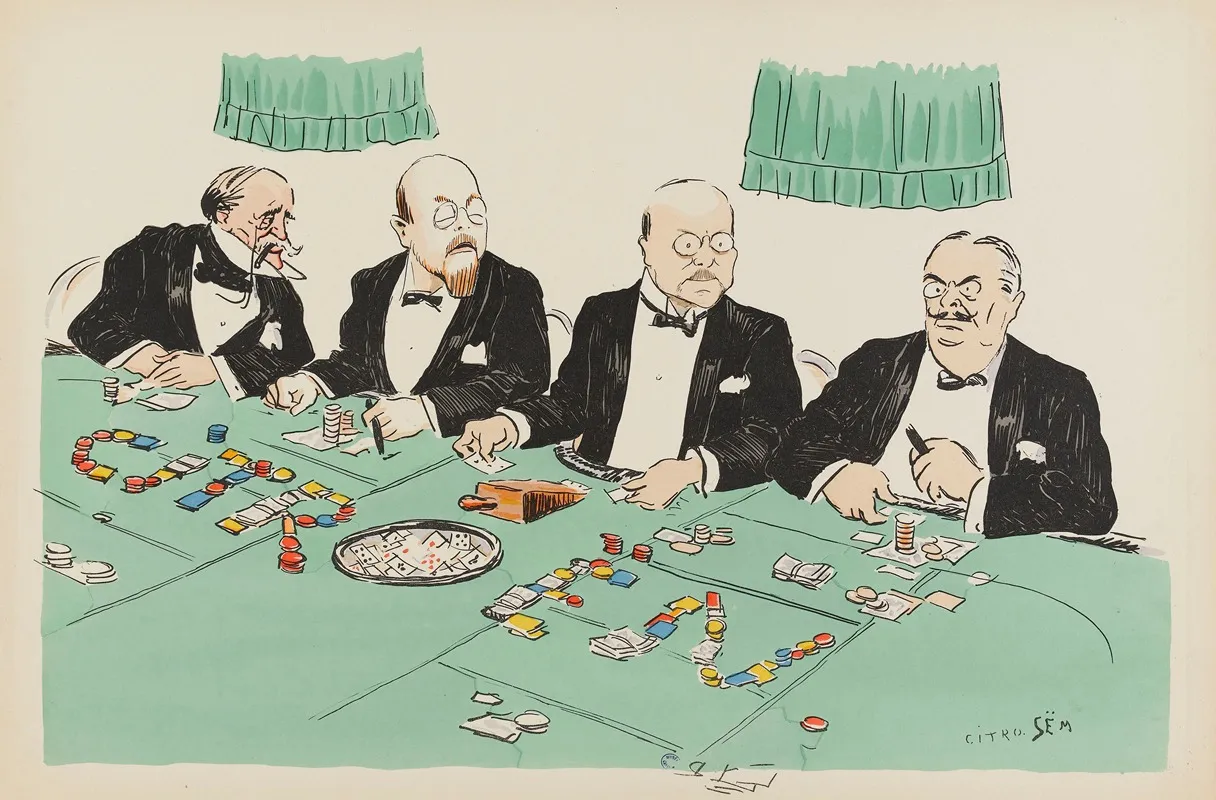 Quatre Personnages Au Casino