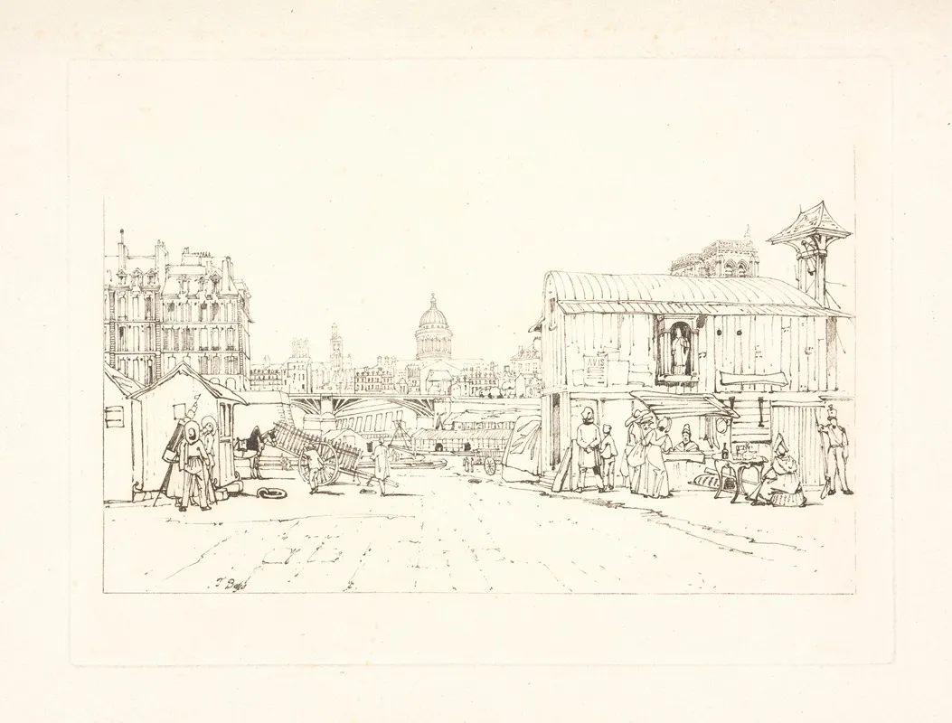 Quayside Notre Dame In Distance