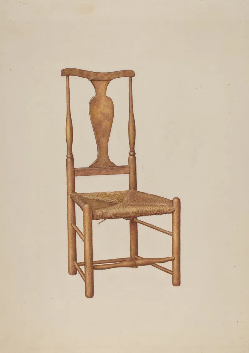 Queen Anne Chair 2 by Ralph Morton - Canvas Print