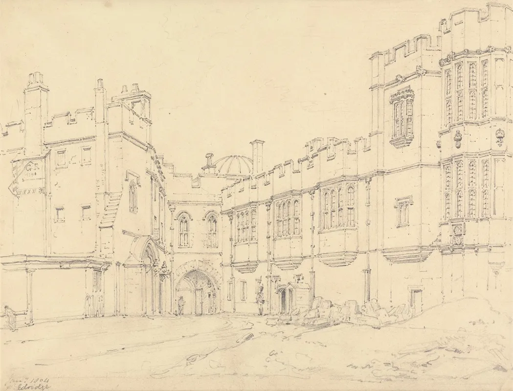 Queen Elizabeths Gallery And Black Princes Gate Windsor