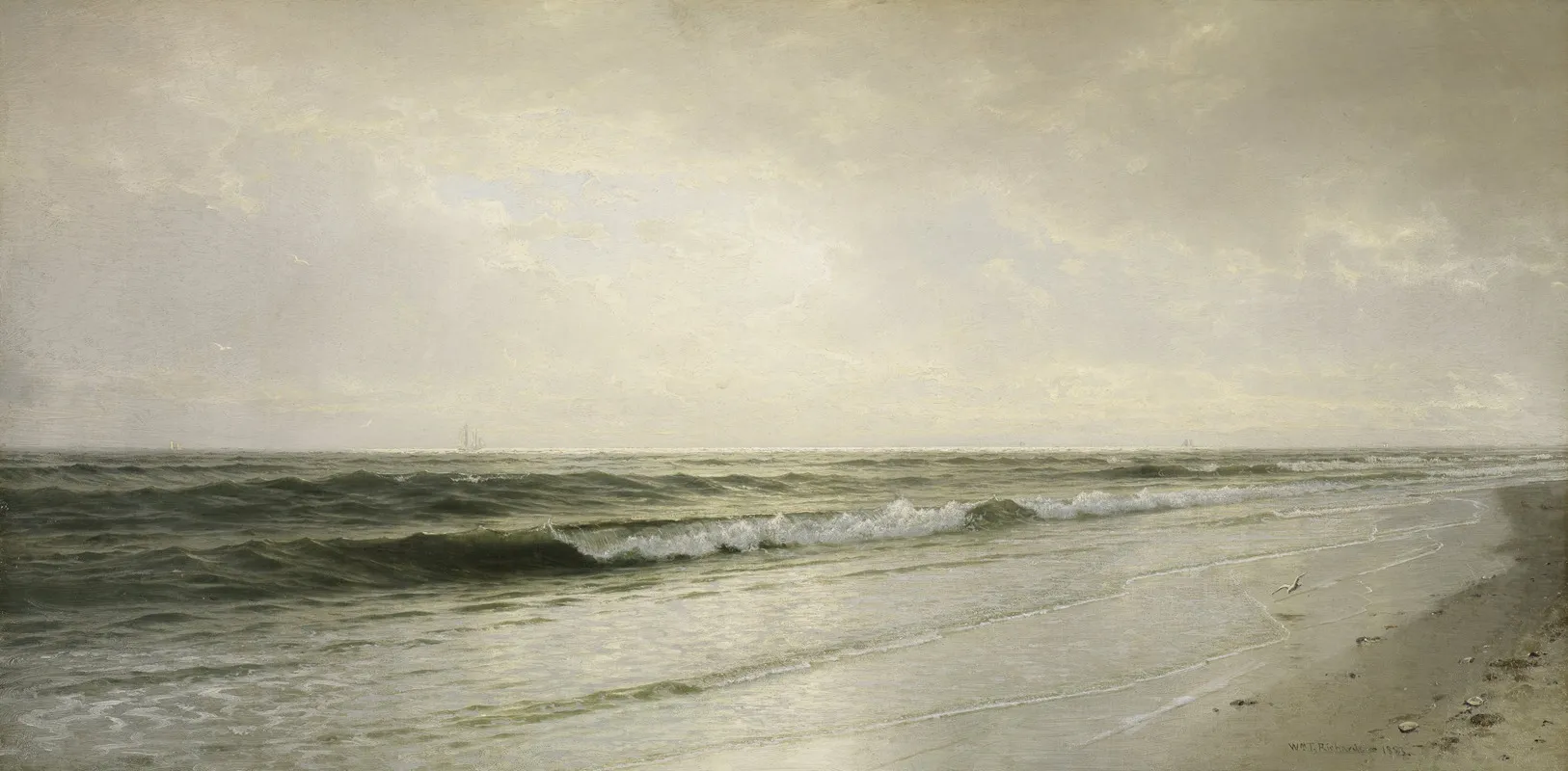 Quiet Seascape by William Trost Richards - Canvas Print