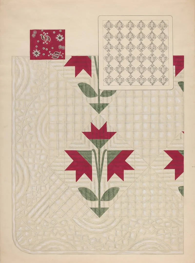 Quilt 19 by Dorothy Posten - Canvas Print