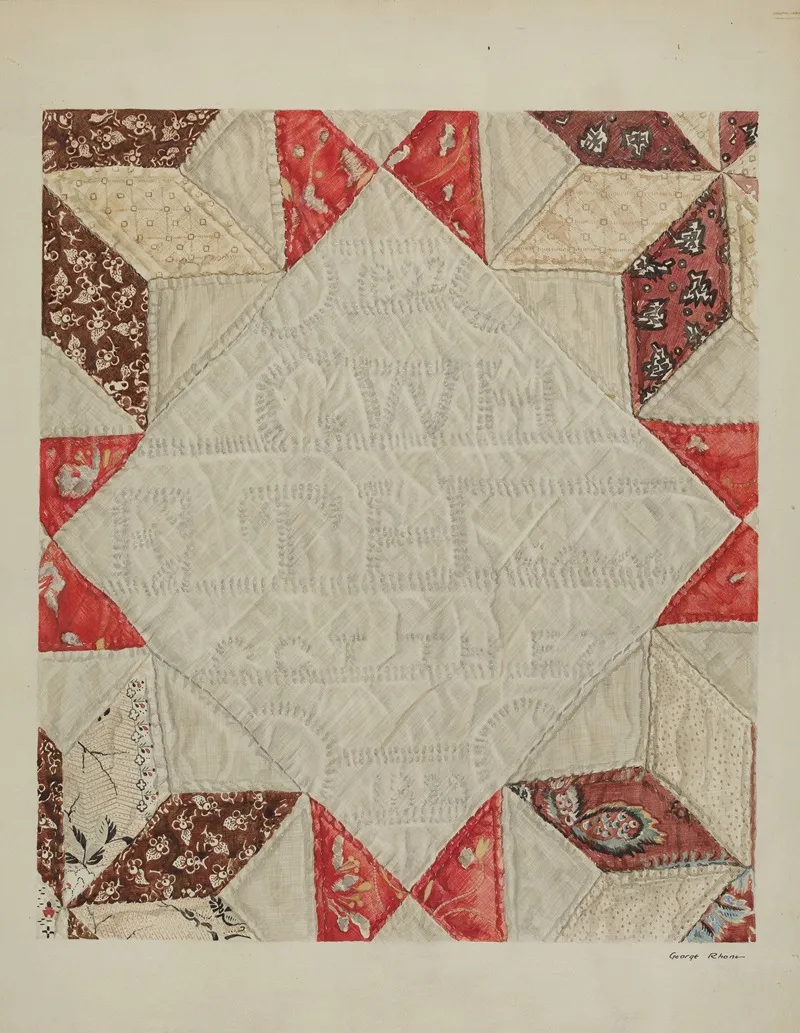 Quilt 42 by George E. Rhone - Canvas Print