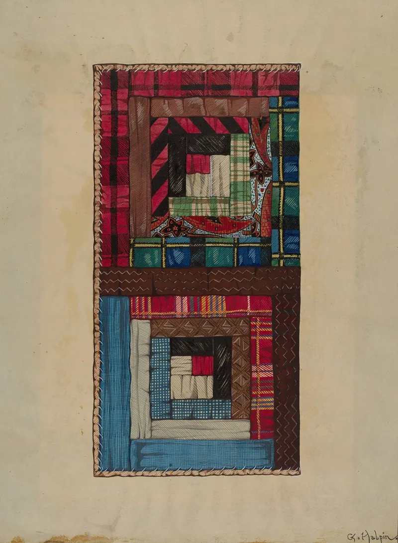 Quilt 45 by Grace Halpin - Canvas Print