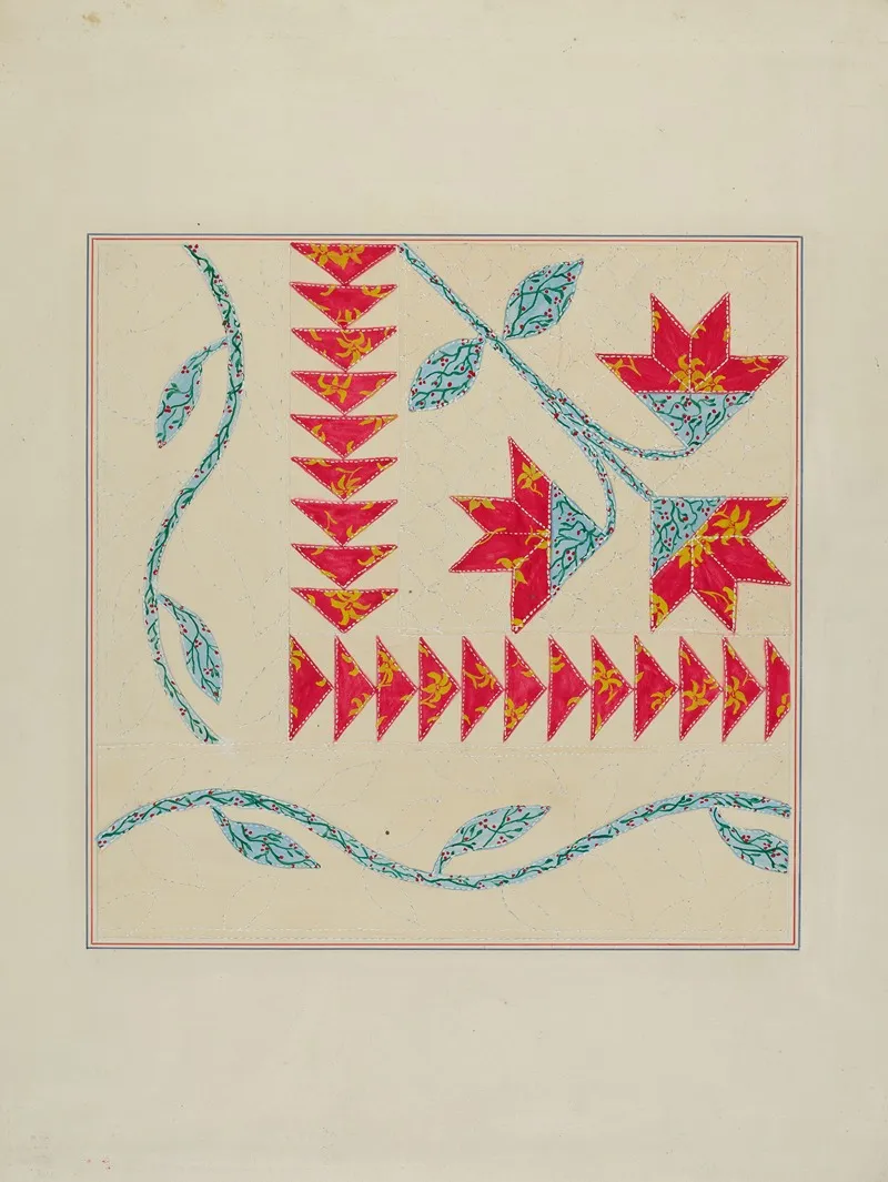Quilt Corner by William Kieckhofel - Canvas Print