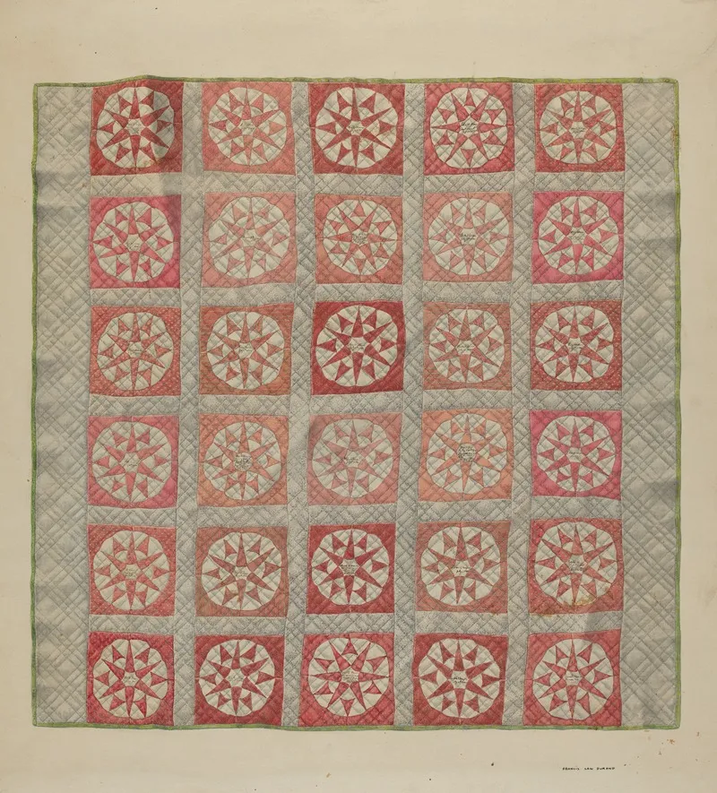 Quilt Crib Quilt by Francis Law Durand - Canvas Print