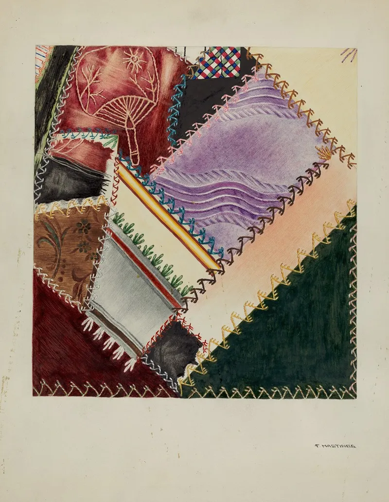 Quilts Pieced 2 by Florence Hastings - Canvas Print