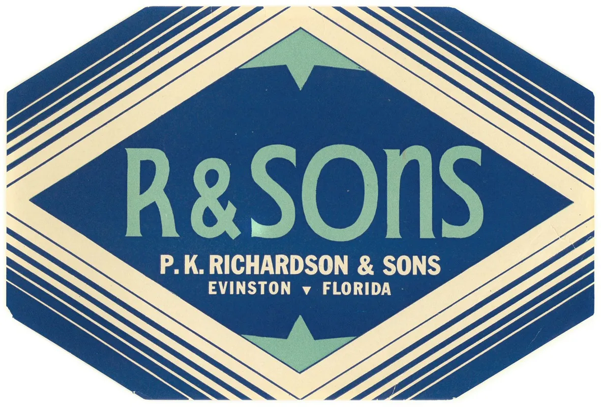 R And Sons Produce Label