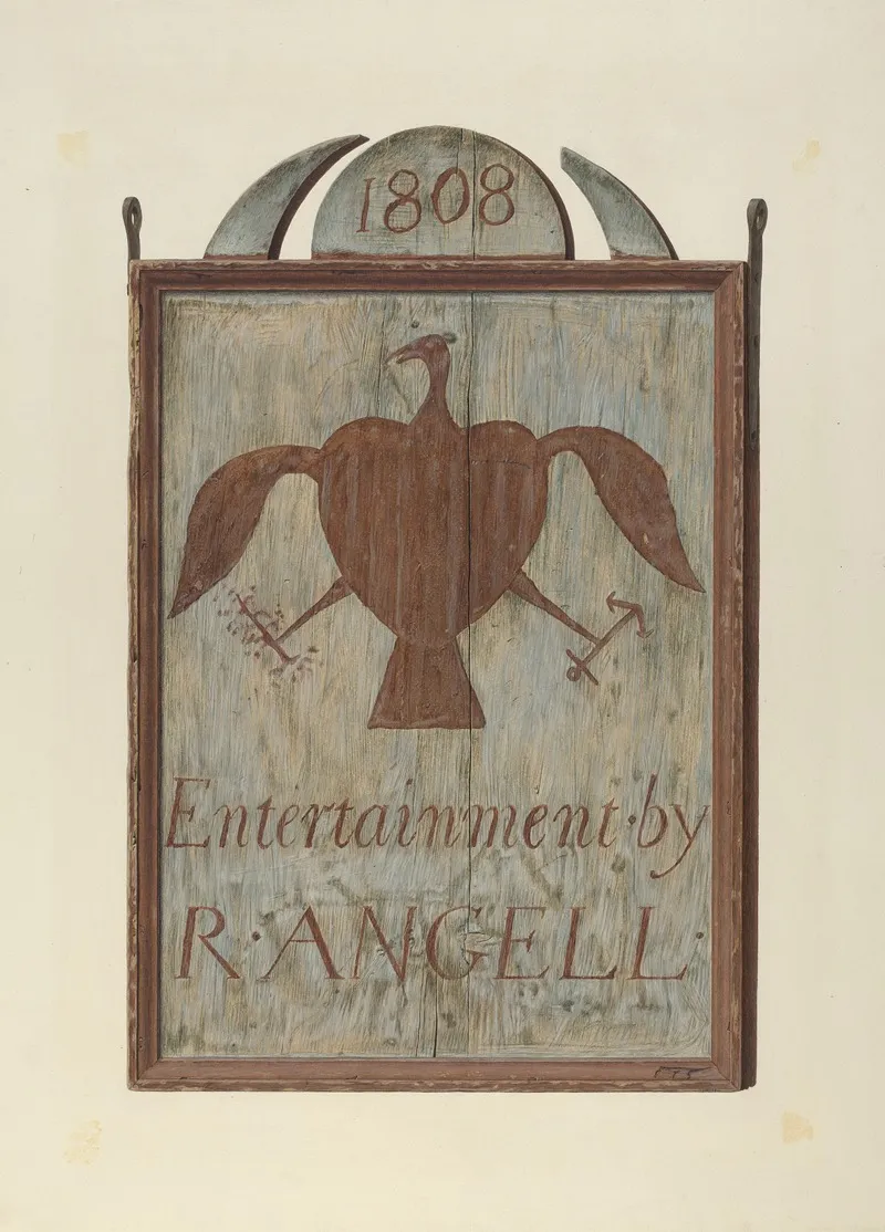 R Angells Tavern Sign