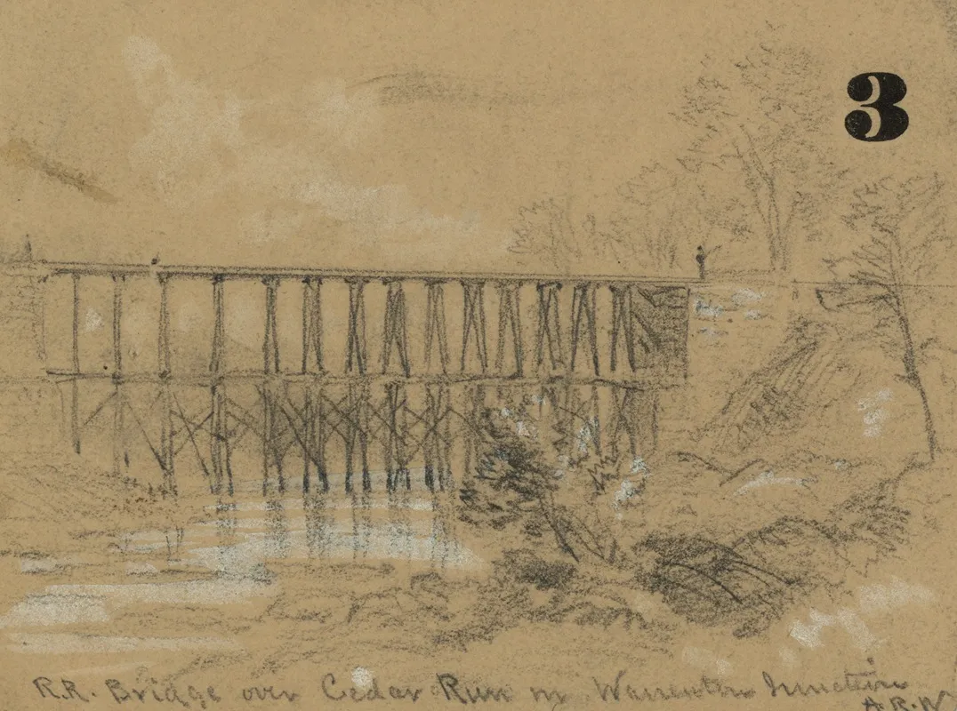 R R Bridge Over Cedar Run In Warrenton Junction
