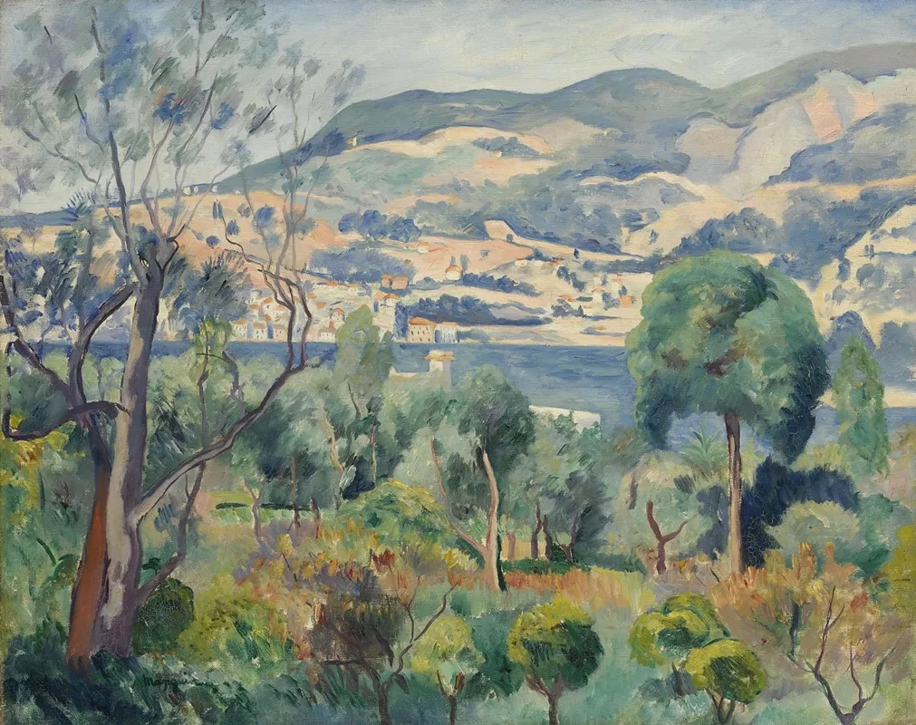 Rade De Villefranche by Henri Manguin - Canvas Print