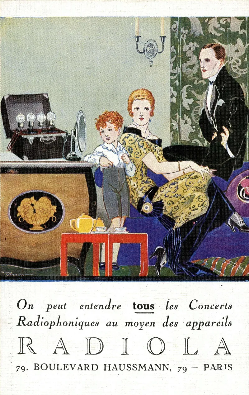 Radiola by René Vincent - Canvas Print