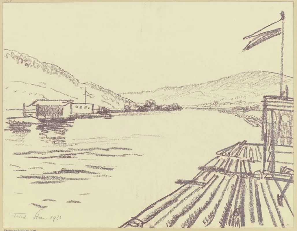 Raft Near Gemunden On The Main