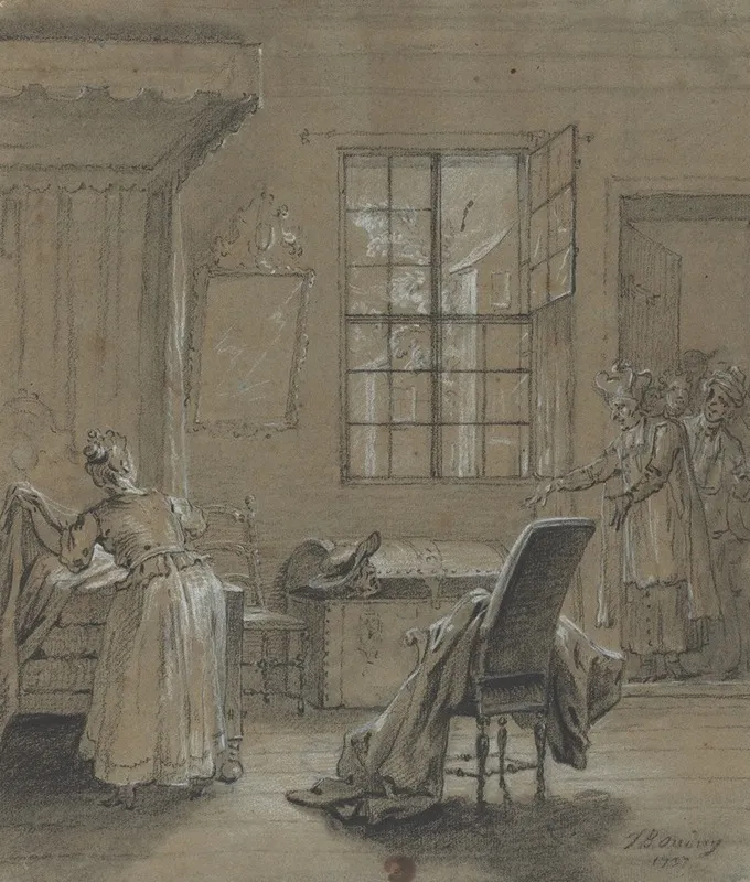 Ragotin Dans Le Coffre by Jean-Baptiste Oudry - Canvas Print