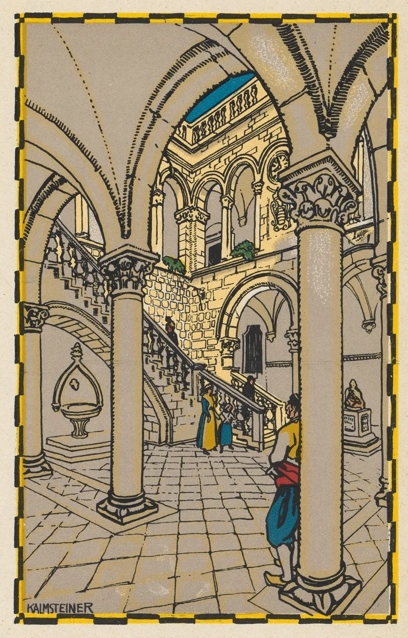 Ragusa Rektorenpalast by Hans Kalmsteiner - Canvas Print