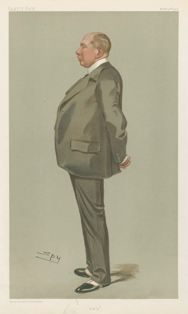 Railway Officials G W R Sir Joseph Loftus Wilkinson November 20 1902 by Leslie Matthew Ward - Canvas Print