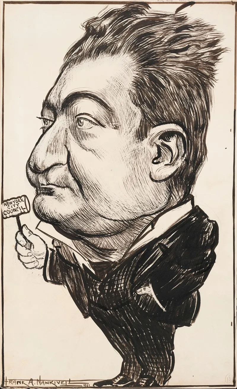 Randolph Guggenheim by Frank Arthur Nankivell - Canvas Print