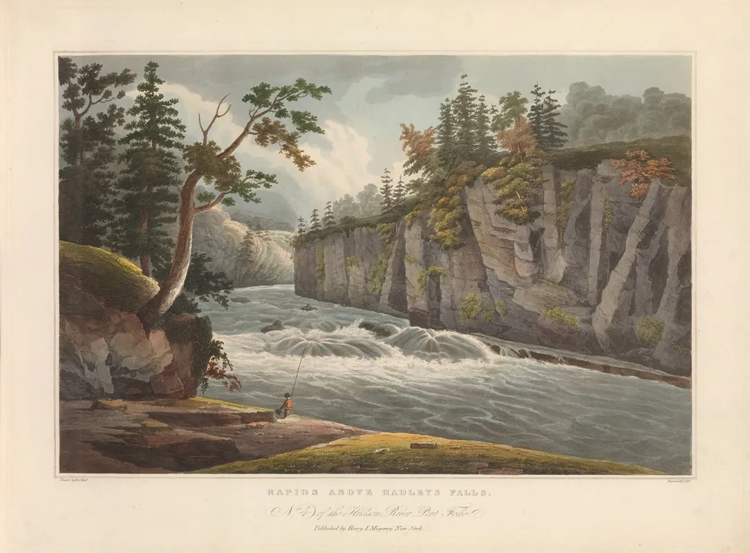 Rapids Above Hadleys Falls by John Hill - Canvas Print