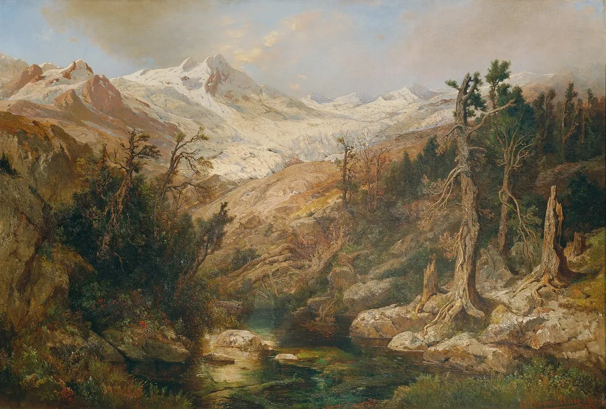 Rauriser Goldberggletscher by Adolf Obermüllner - Canvas Print