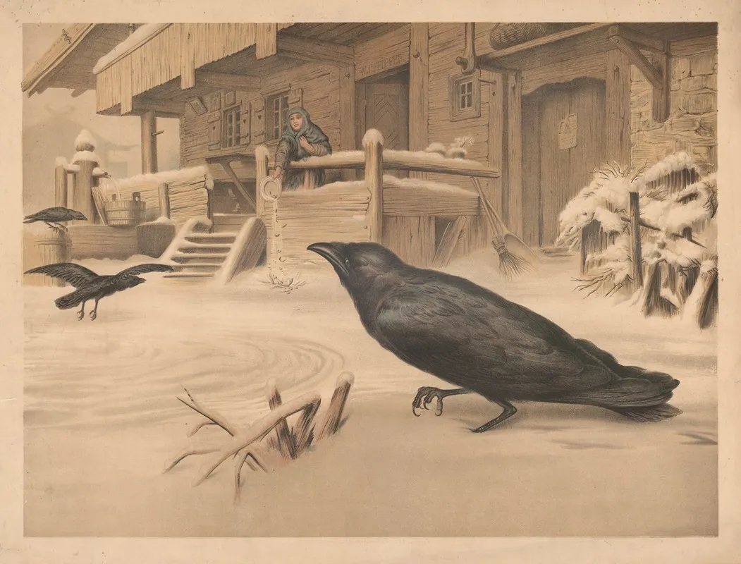 Raven 2 by Otto Speckter - Canvas Print