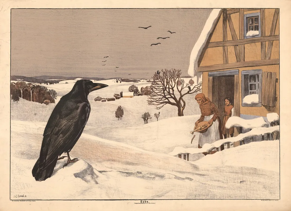 Raven 4 by Paul Horst-Schulze - Canvas Print