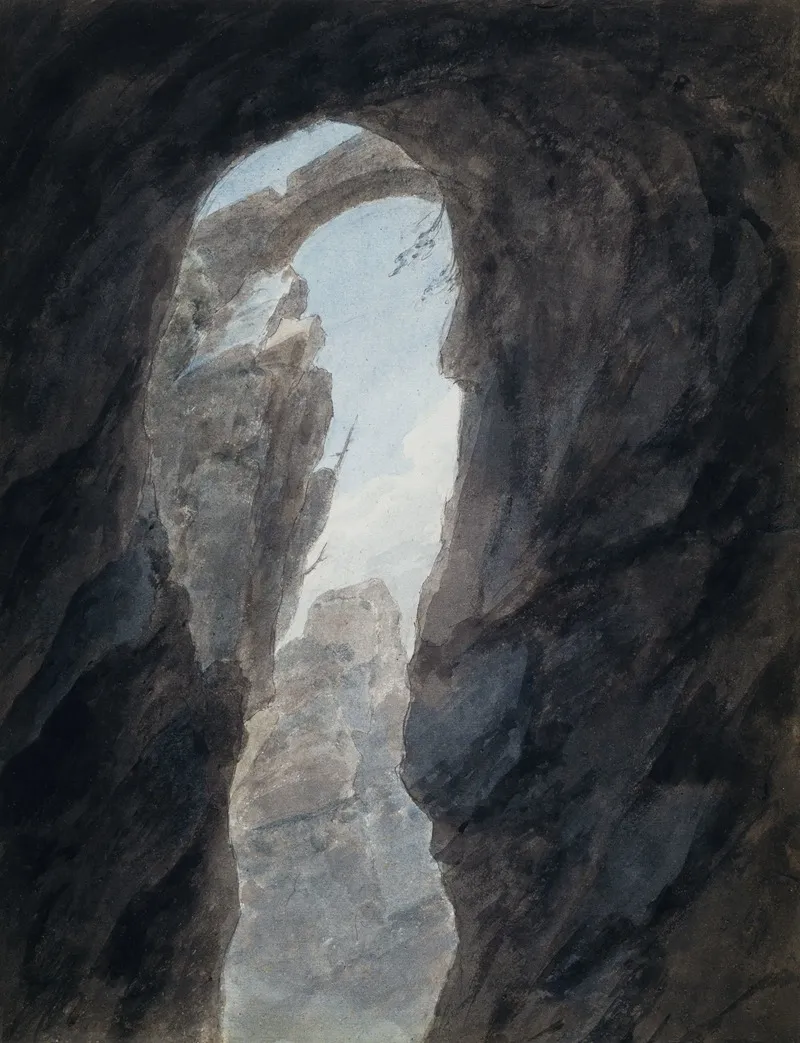 Ravine In The Campagna by John Robert Cozens - Canvas Print