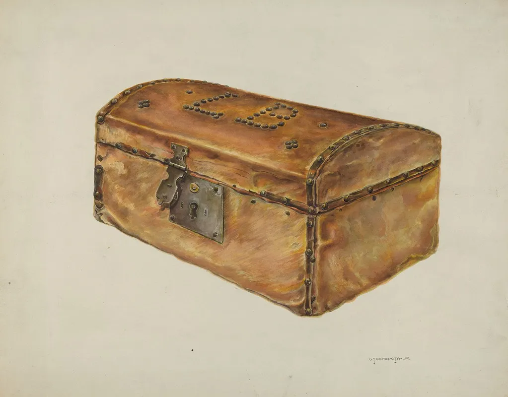 Rawhide Chest by Gerald Transpota - Canvas Print