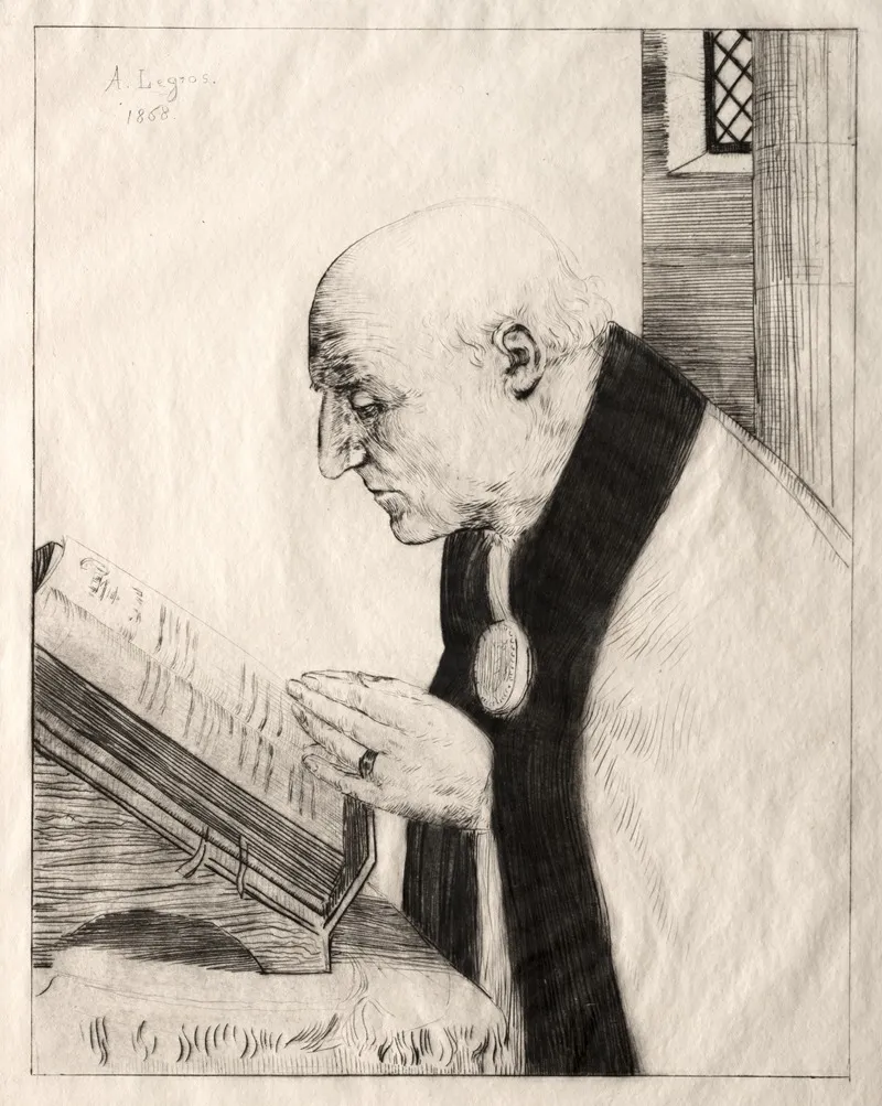 Reading The Office by Alphonse Legros - Canvas Print