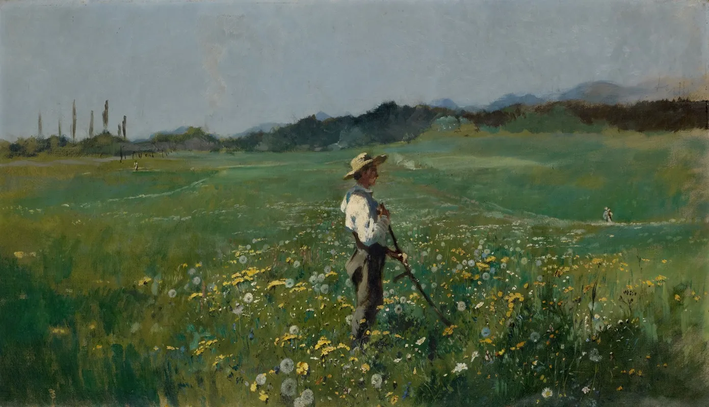 Reaper In A Flowery Meadow