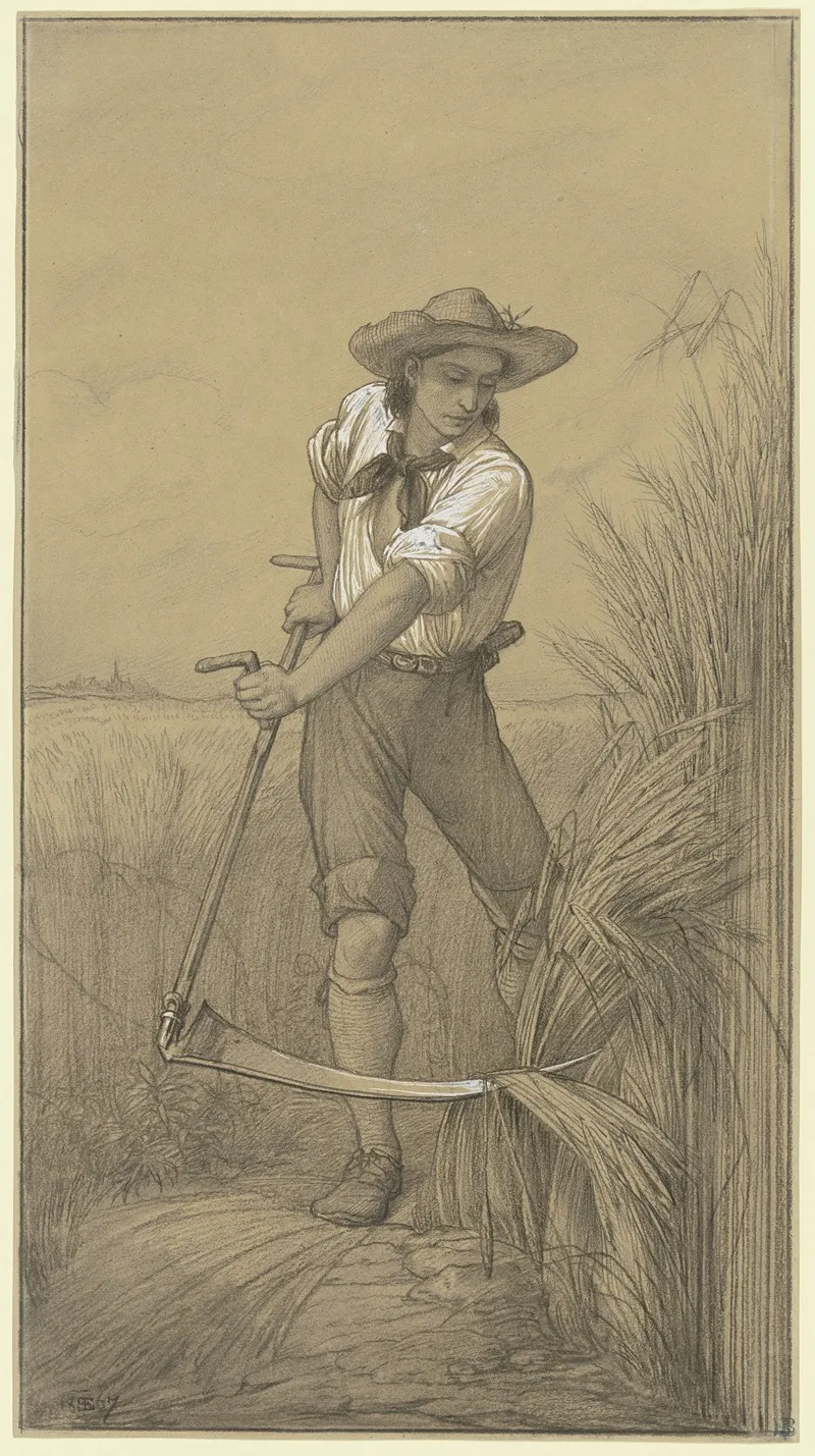 Reaper Summer by Eduard von Steinle - Canvas Print