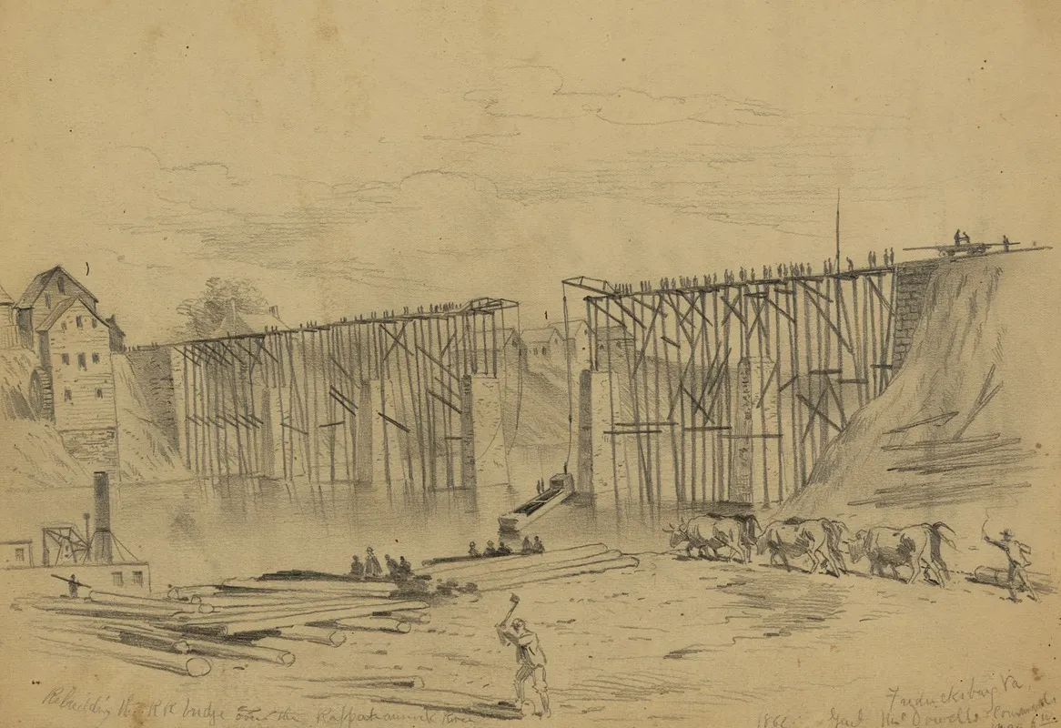 Rebuilding The Rr Bridge Over The Rappahannock River